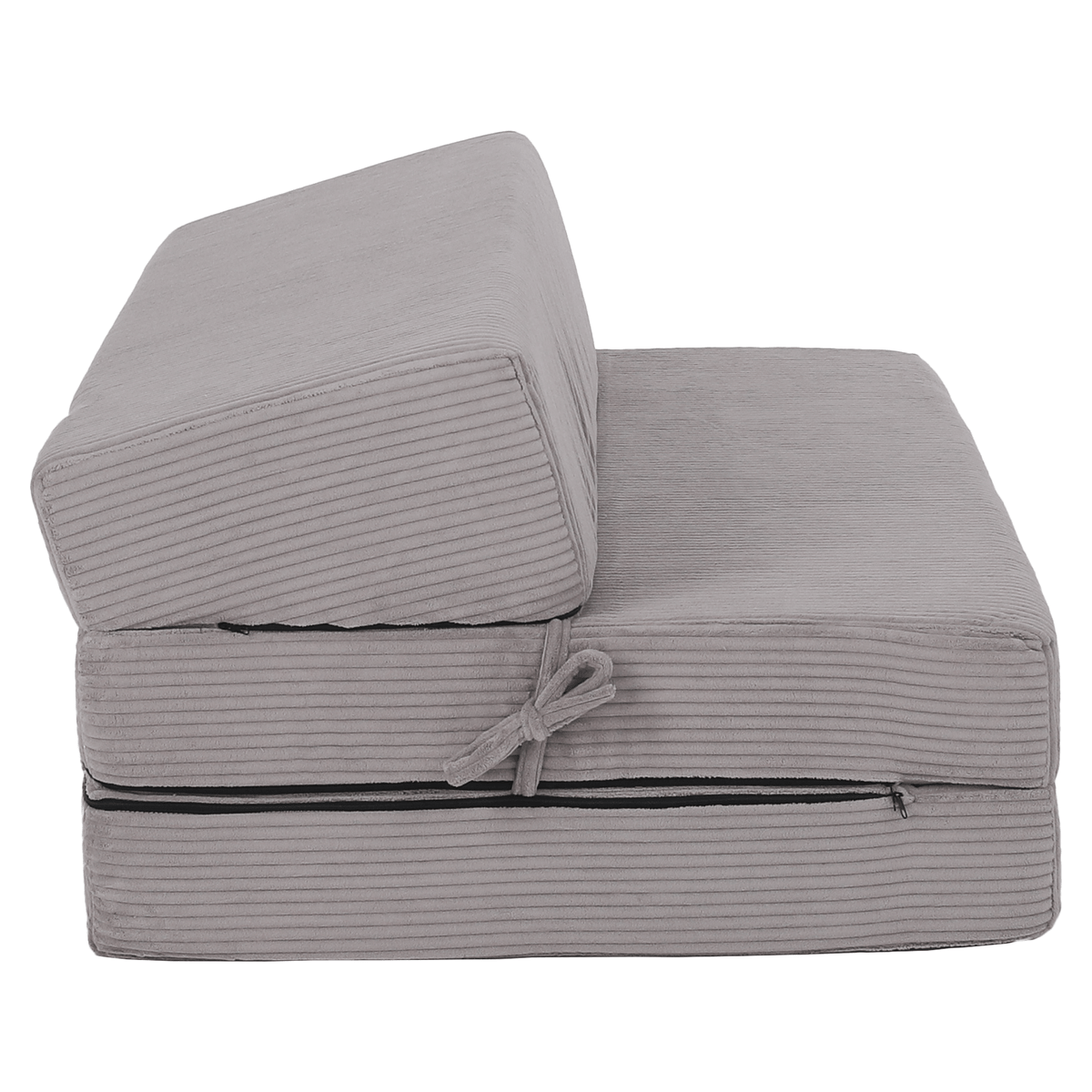 Saltea pliabilă/fotoliu extensibil, 2 in 1, gri, VEDIS Kondela