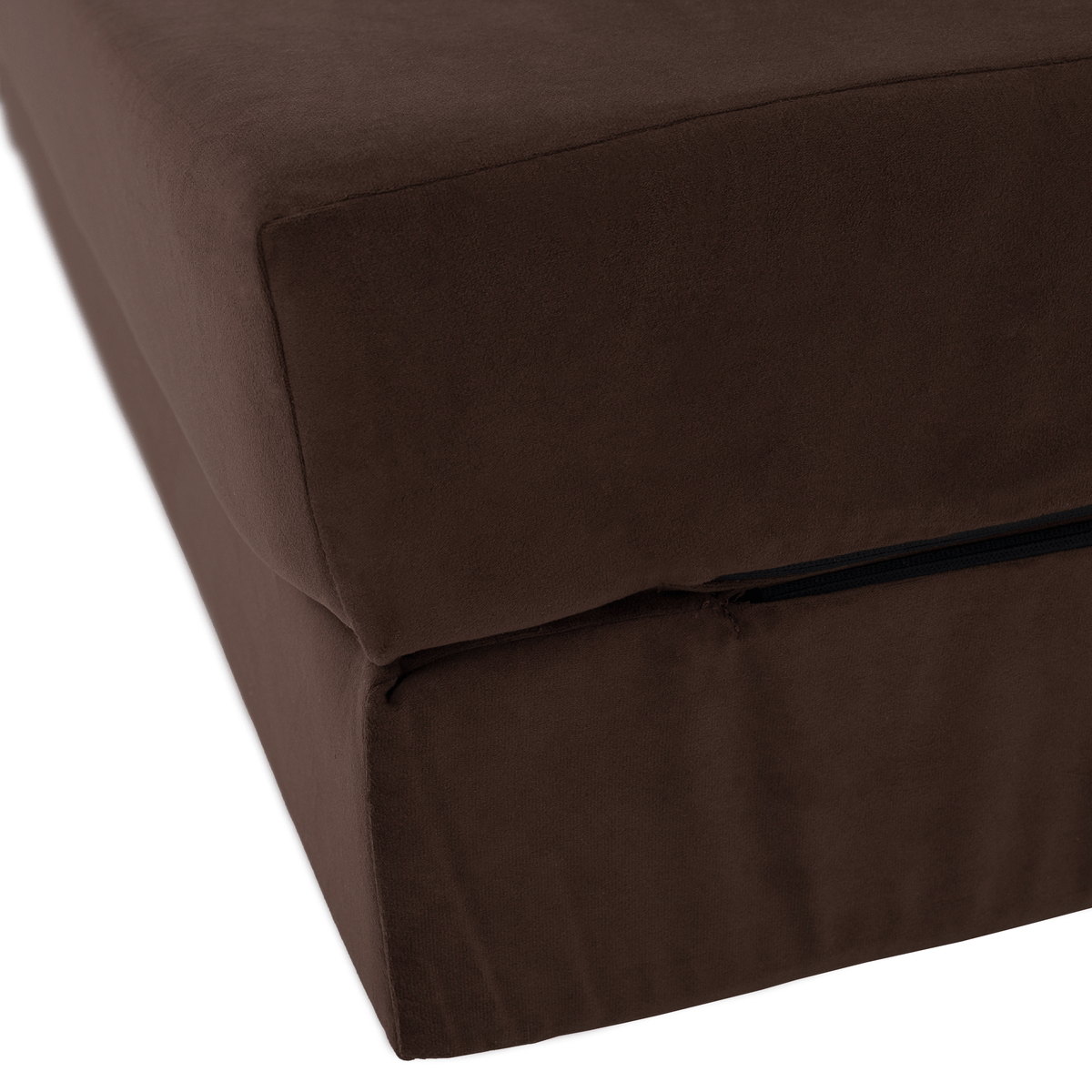 Saltea pliabilă/fotoliu extensibil, 2 in 1, maro, VEDIS Kondela
