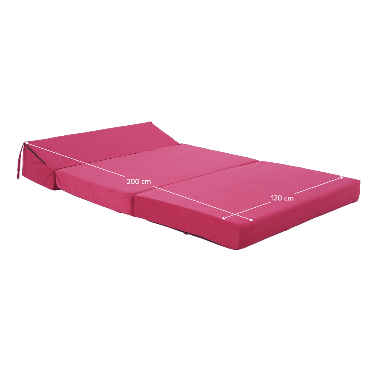 Saltea pliabilă/fotoliu extensibil, 2 in 1, roz magenta, VEDIS Kondela