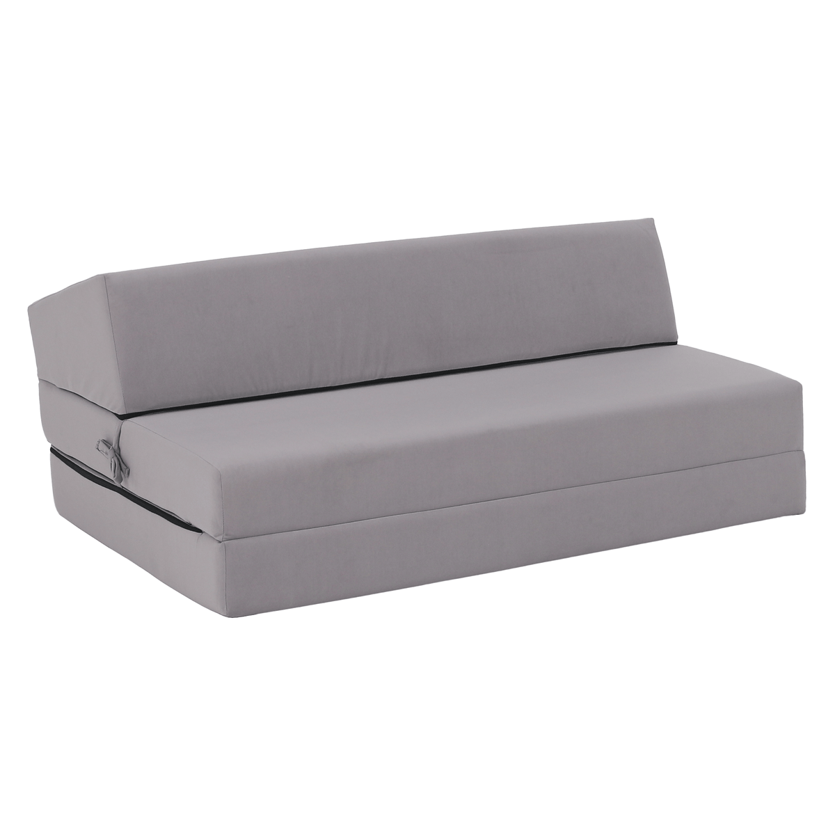 Saltea/scaun pliabil, 2 in 1, gri deschis, VEDIS Kondela