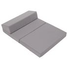 Saltea/scaun pliabil, 2 in 1, gri deschis, VEDIS Kondela