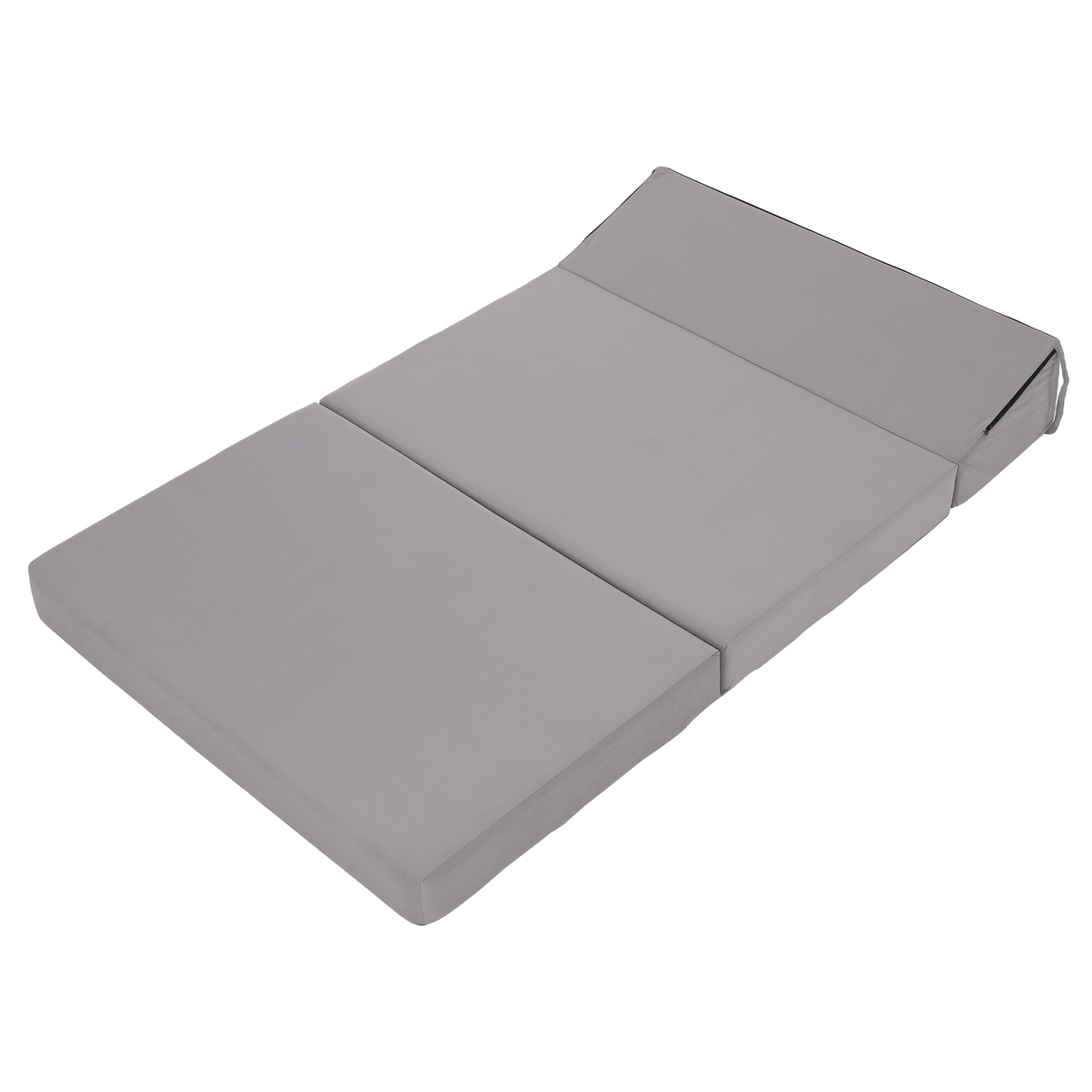 Saltea/scaun pliabil, 2 in 1, gri deschis, VEDIS Kondela