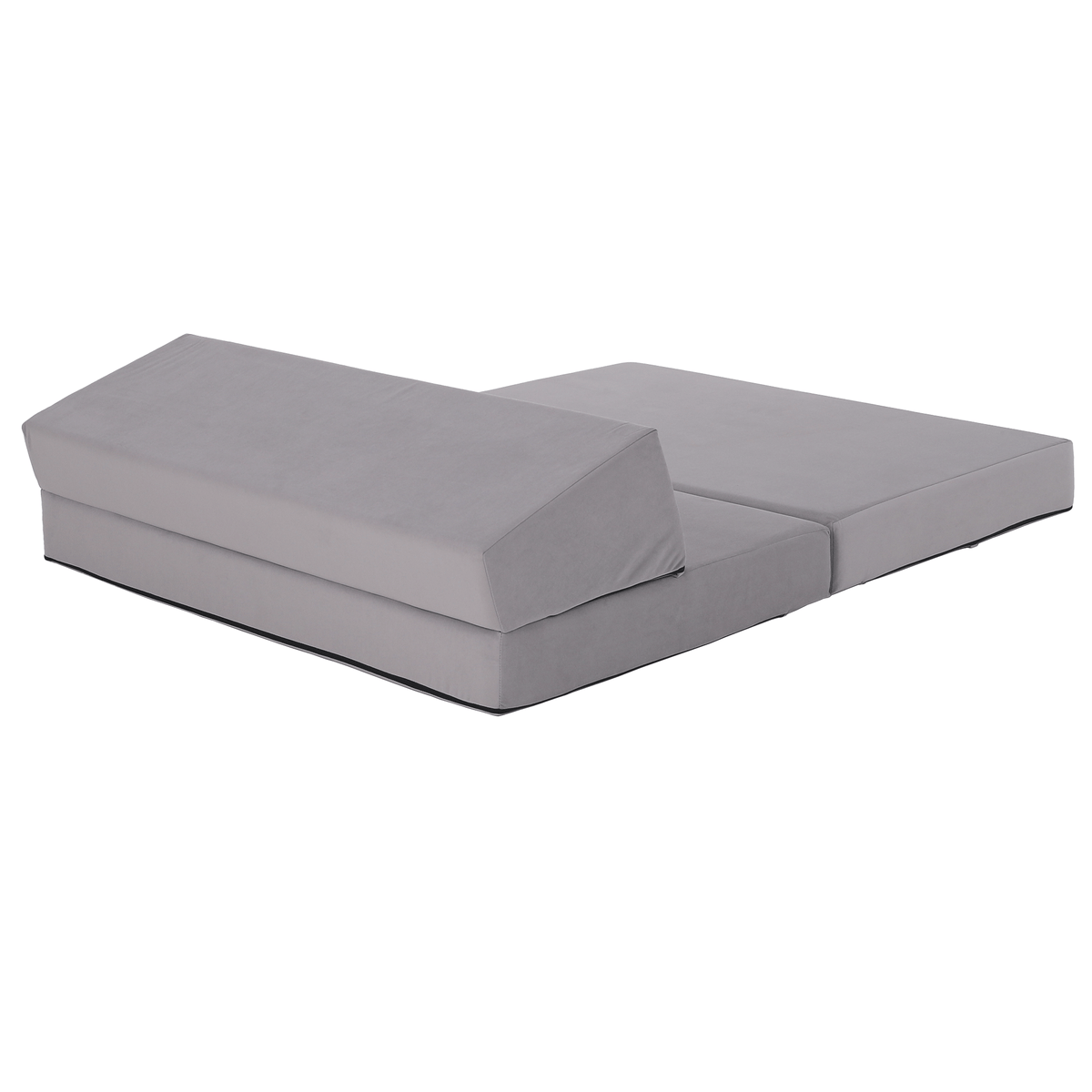 Saltea/scaun pliabil, 2 in 1, gri deschis, VEDIS Kondela