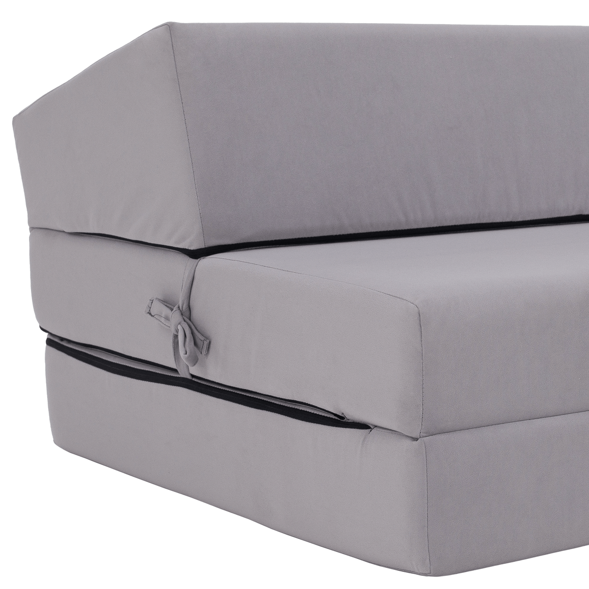 Saltea/scaun pliabil, 2 in 1, gri deschis, VEDIS Kondela