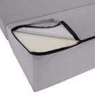 Saltea/scaun pliabil, 2 in 1, gri deschis, VEDIS Kondela