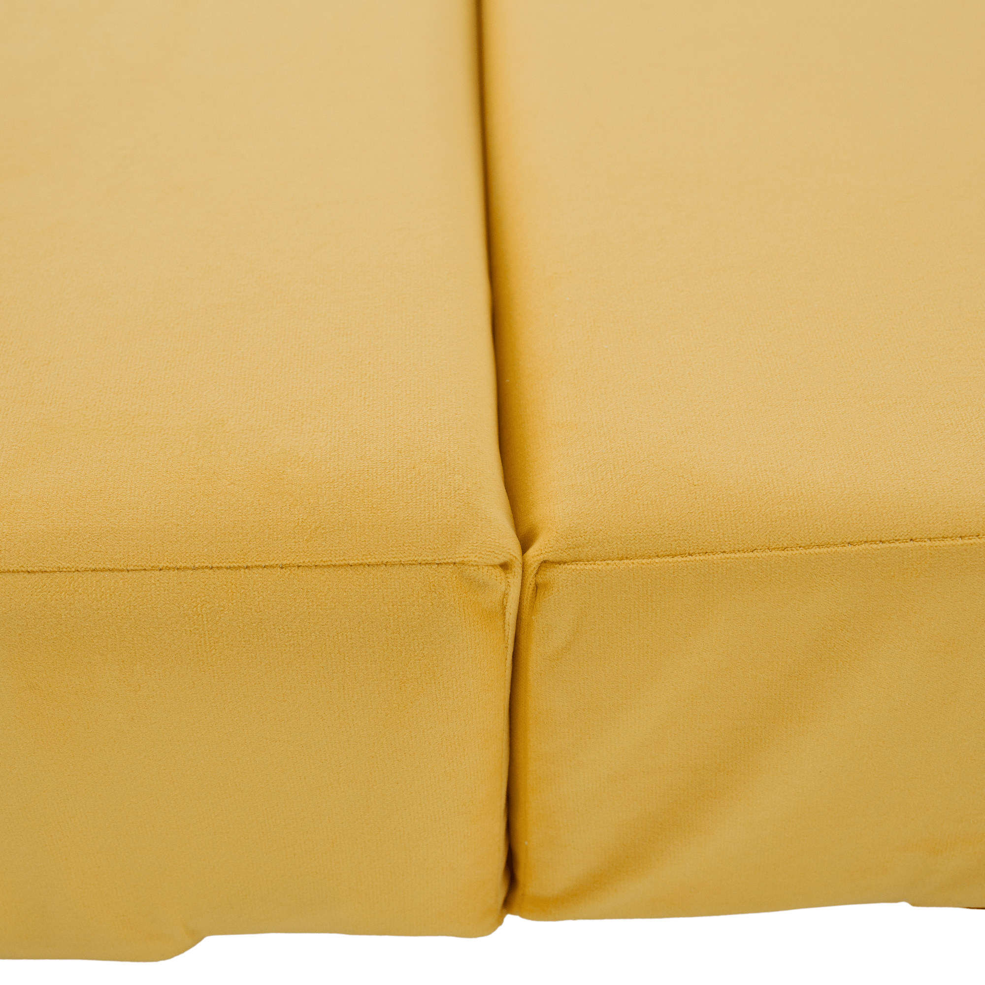 Saltea pliabilă/fotoliu extensibil SOURE, 2 in 1, galben, 120x82x52 cm Kondela