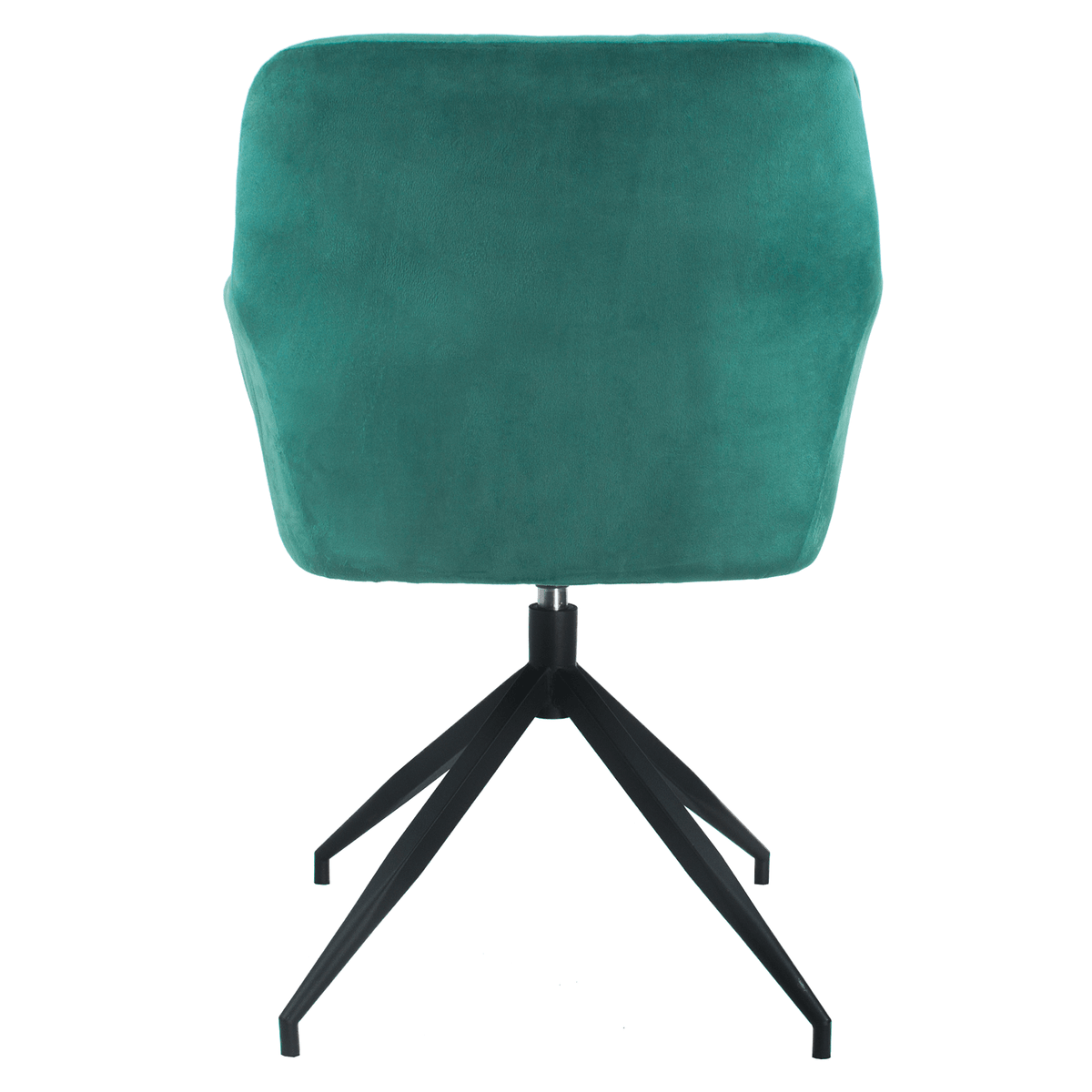 Scaun pivotant BAGNARA, țesătură de catifea verde/negru, țesătură din catifea, 66x66x83 cm Kondela