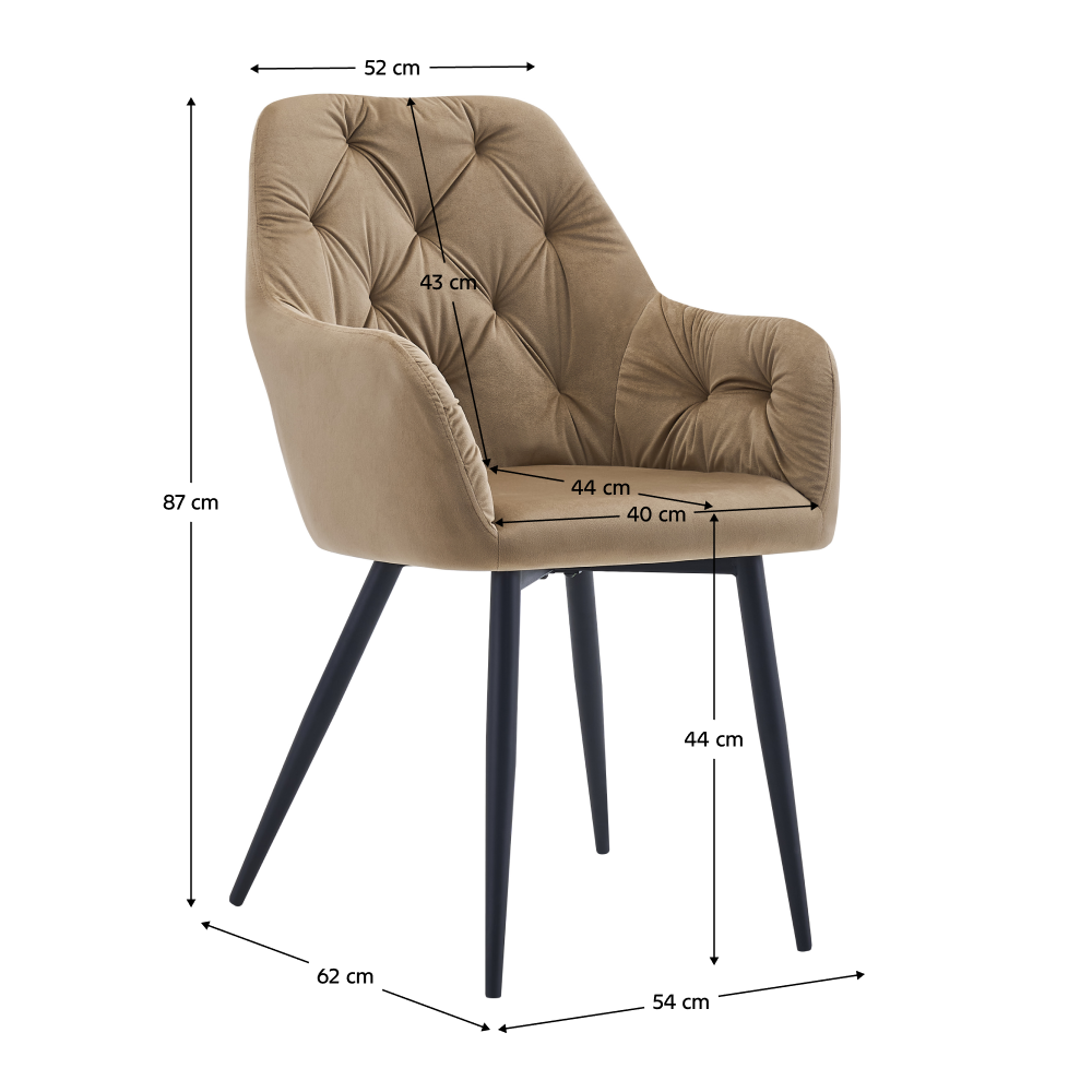 Fotoliu de design, material Velvet bej, VERIO NEW Kondela