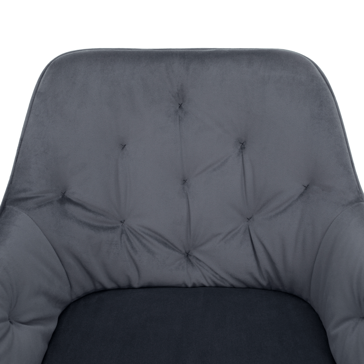 Fotoliu de design SILVI, material Velvet gri, 58.5x62x81 cm Kondela