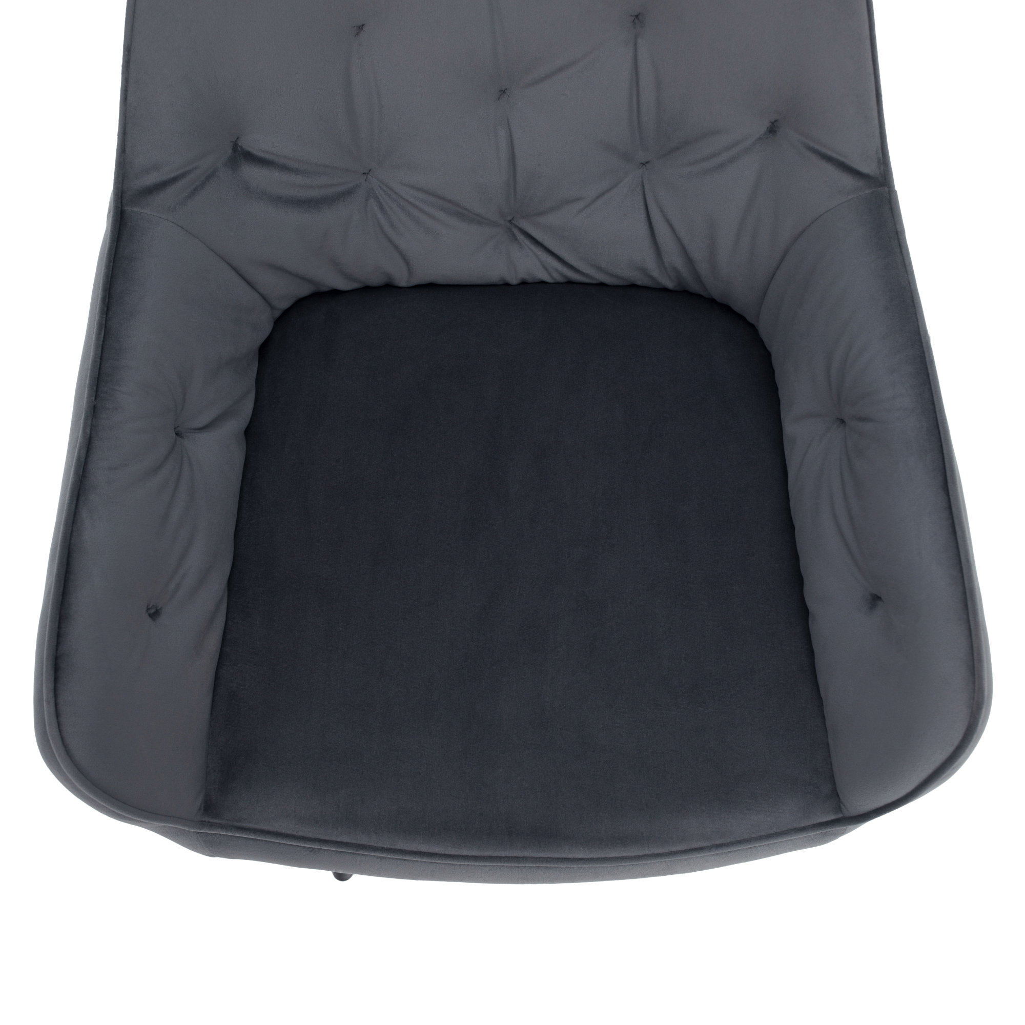 Fotoliu de design SILVI, material Velvet gri, 58.5x62x81 cm Kondela