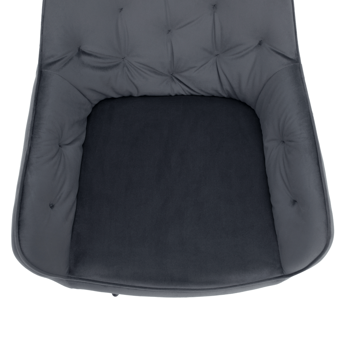 Fotoliu de design SILVI, material Velvet gri, 58.5x62x81 cm Kondela
