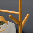 Stander haine PAZIN TIP 2, bambus, lățime 60 cm, 80x37x180 cm Kondela