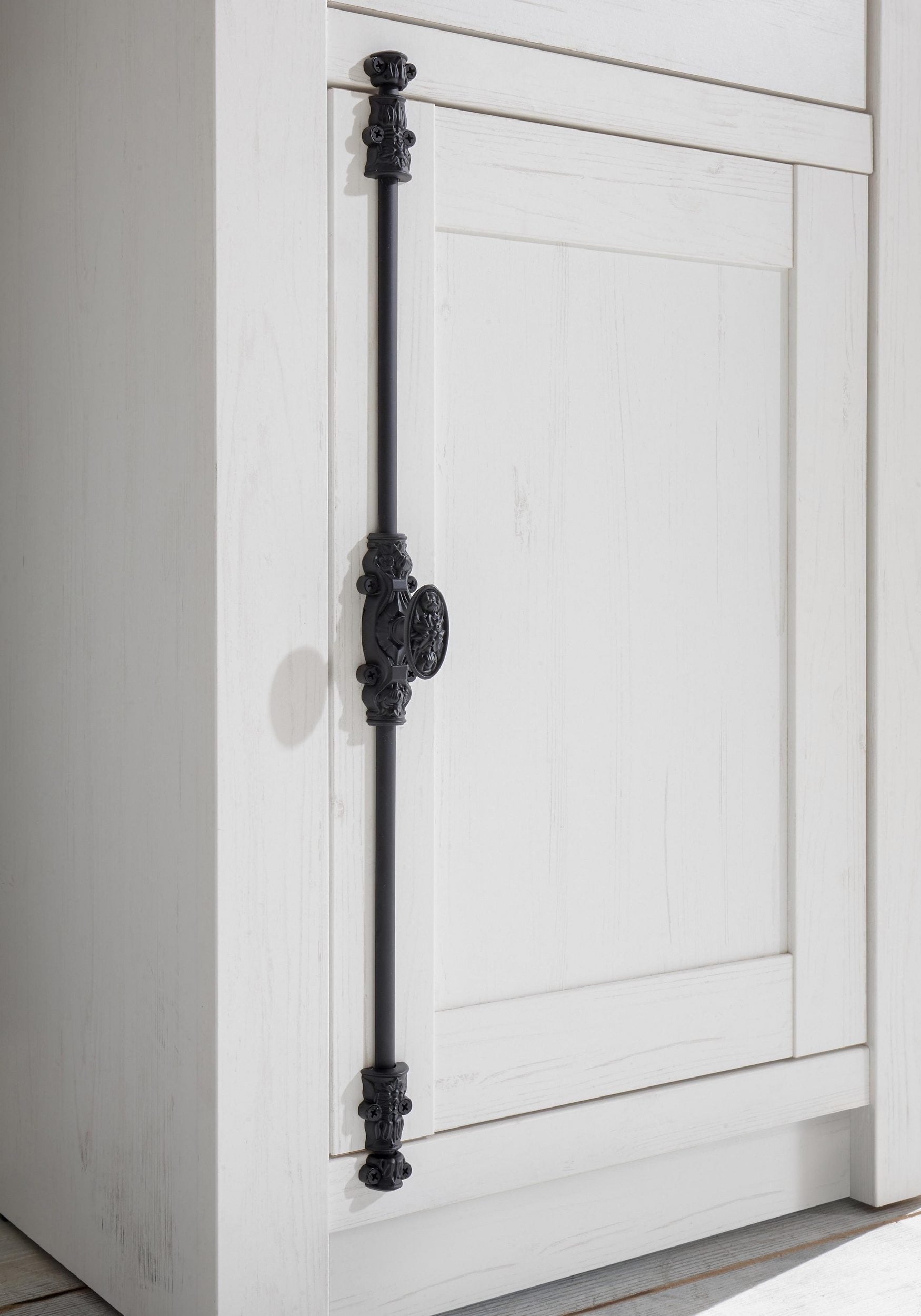 Vitrină California 147 cm, stil rustic, 11 compartimente Arboteca