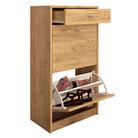 Pantofar 2 compartimente cu sertar ASCOLI TIP 1, artisan, 50x28x92 cm Kondela