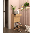 Pantofar 2 compartimente cu sertar ASCOLI TIP 1, artisan, 50x28x92 cm Kondela