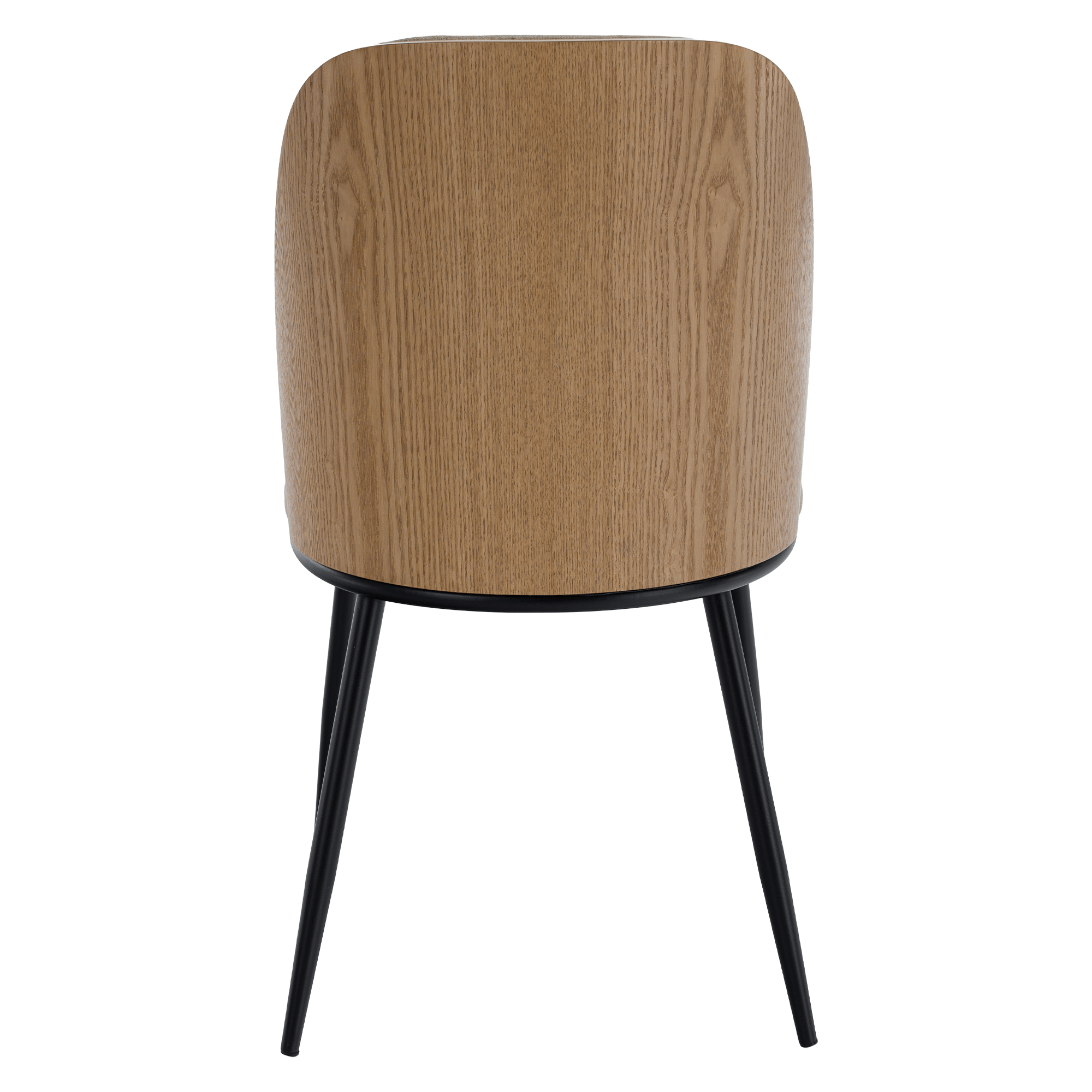 Scaun de sufragerie, bej-maroniu/lemn natural/negru, 50x59x83 cm Kondela