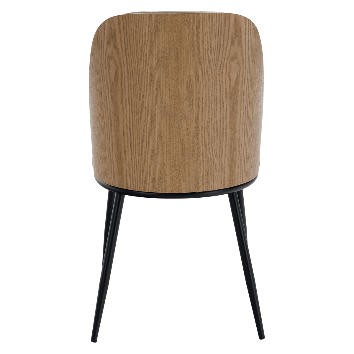 Scaun de sufragerie, bej-maroniu/lemn natural/negru, 50x59x83 cm Kondela