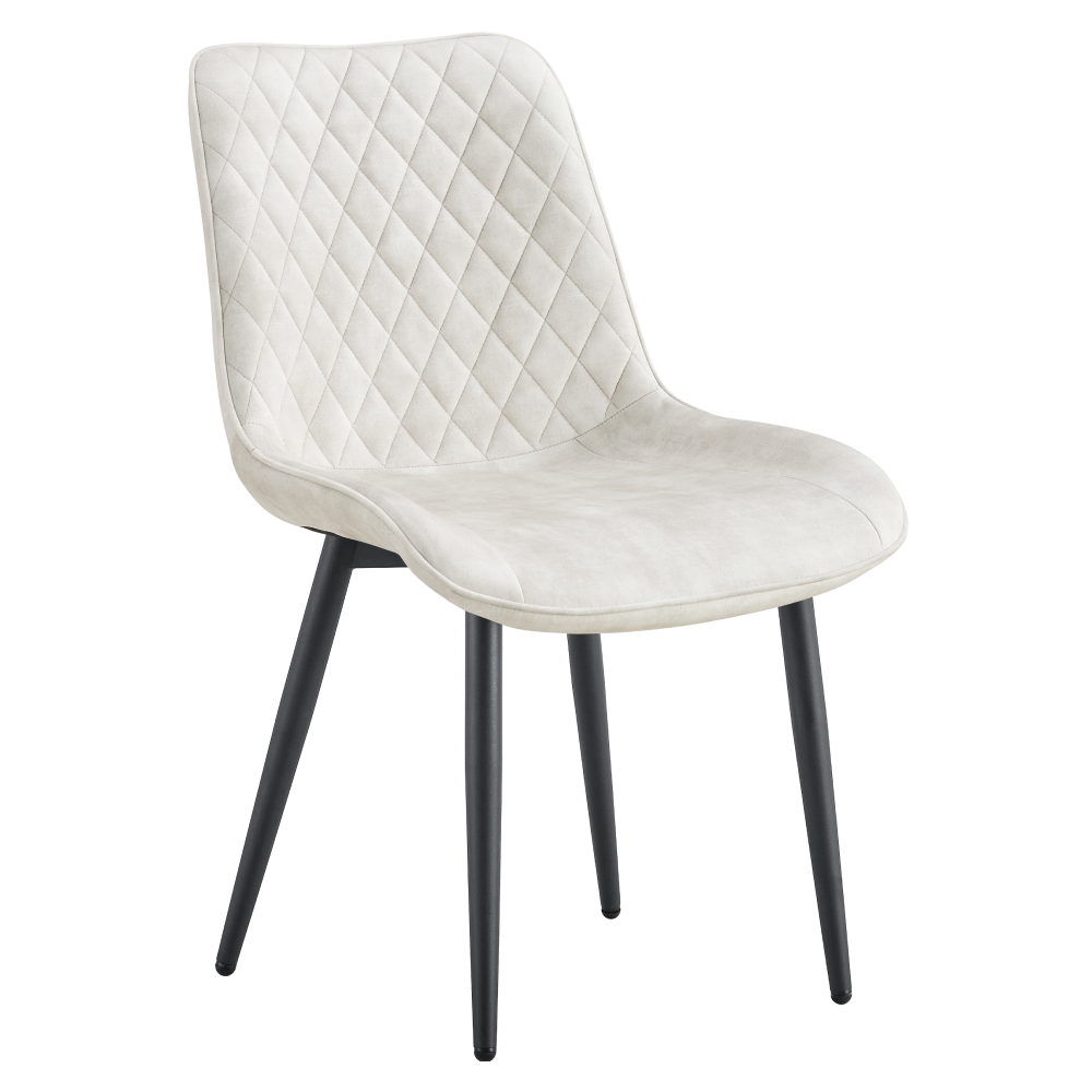 Scaun de dining MONDOVI TIP 1, crem/negru, 50x63.5x84 cm Kondela