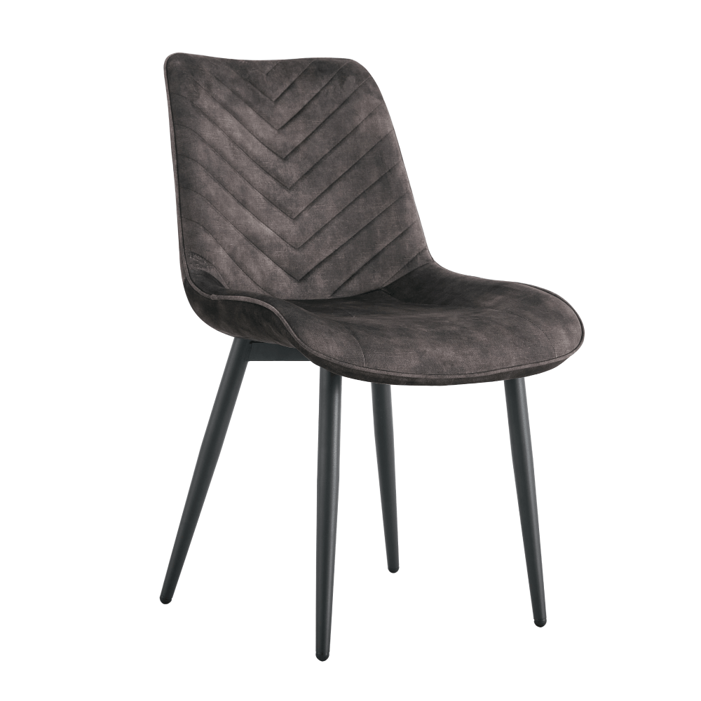 Scaun dining MONDOVI TIP 2, maro / negru, 50x63.5x84 cm Kondela