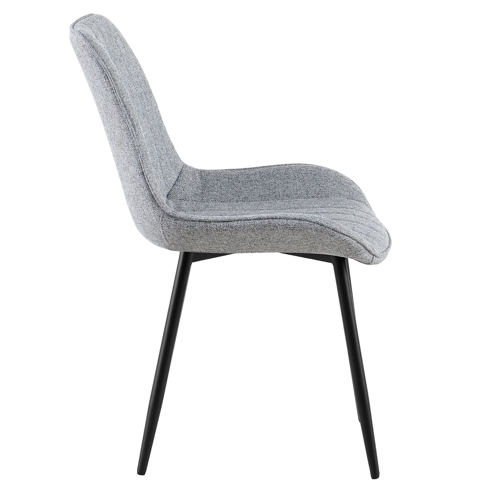 Scaun de sufragerie, gri deschis/negru, 54x62x84 cm Kondela