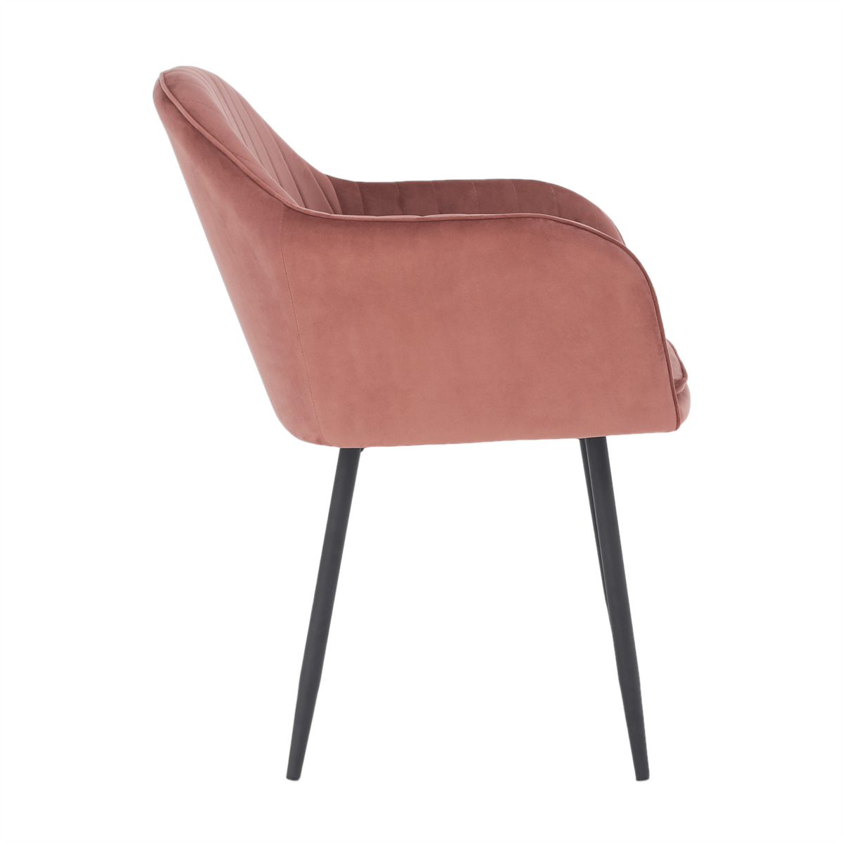 Fotoliu de design BASSANO, catifea Velvet roz maroniu, catifea/metal, 56x55x82 cm Kondela