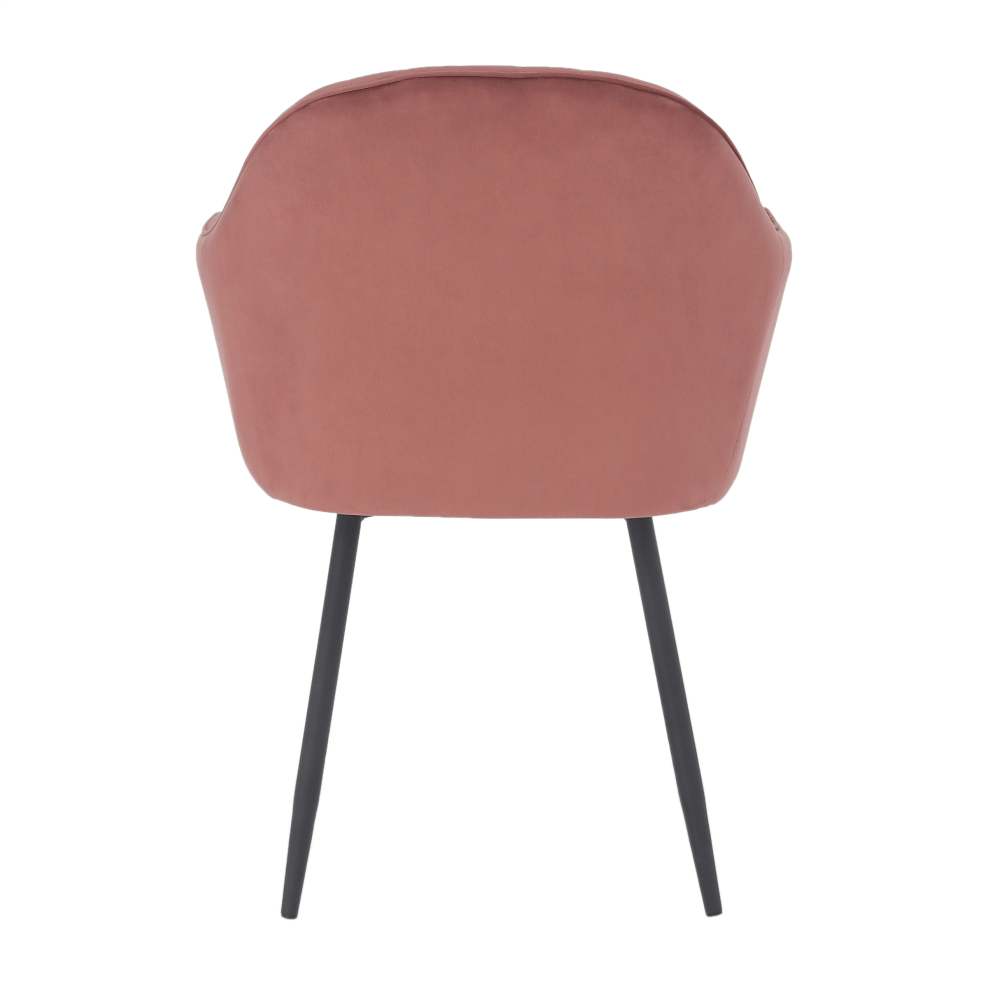 Fotoliu de design BASSANO, catifea Velvet roz maroniu, catifea/metal, 56x55x82 cm Kondela