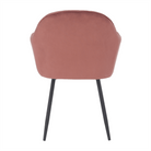 Fotoliu de design BASSANO, catifea Velvet roz maroniu, catifea/metal, 56x55x82 cm Kondela