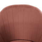 Fotoliu de design BASSANO, catifea Velvet roz maroniu, catifea/metal, 56x55x82 cm Kondela