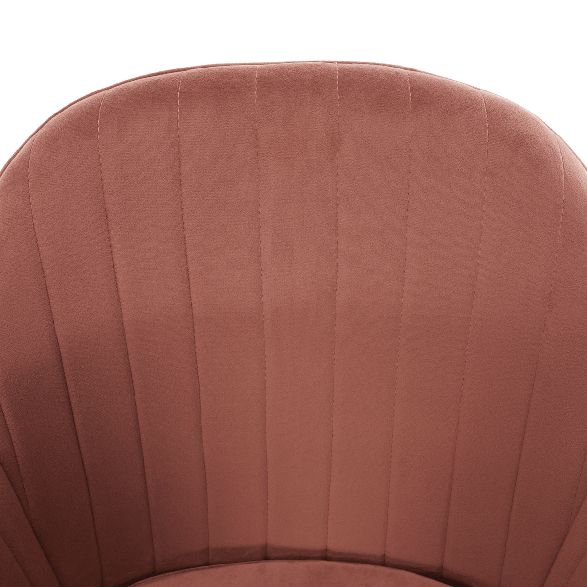 Fotoliu de design BASSANO, catifea Velvet roz maroniu, catifea/metal, 56x55x82 cm Kondela