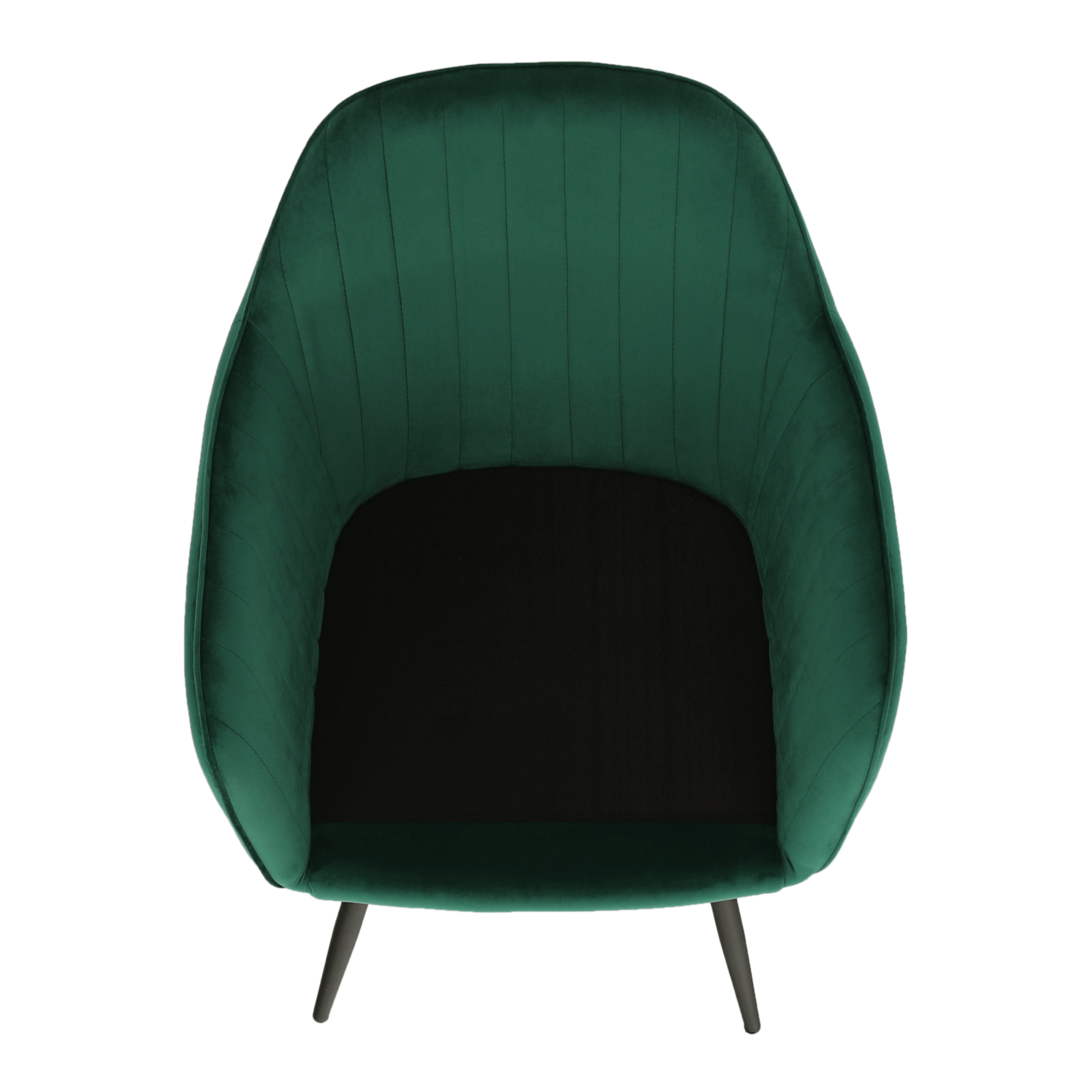 Fotoliu de design BASSANO, catifea Velvet smarald, catifea/metal, 56x55x82 cm Kondela