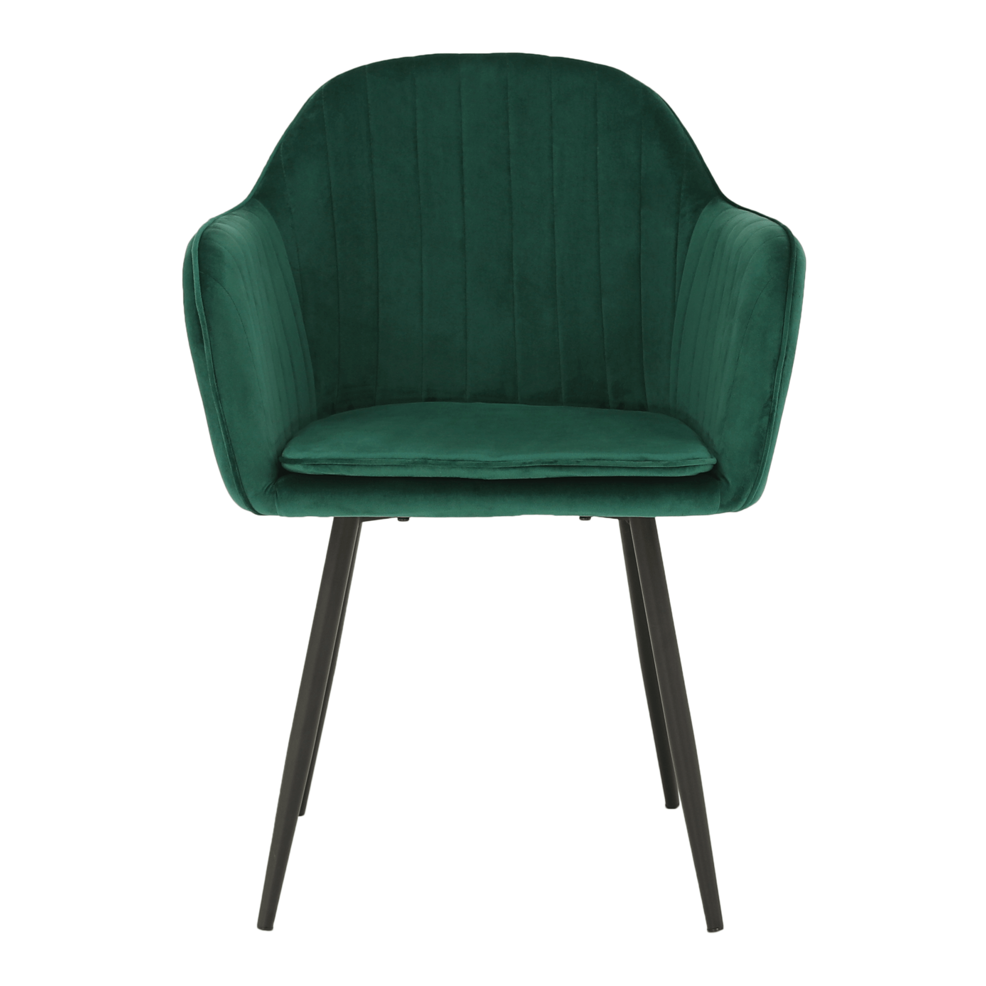 Fotoliu de design BASSANO, catifea Velvet smarald, catifea/metal, 56x55x82 cm Kondela