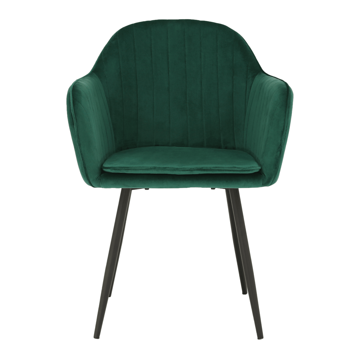 Fotoliu de design BASSANO, catifea Velvet smarald, catifea/metal, 56x55x82 cm Kondela
