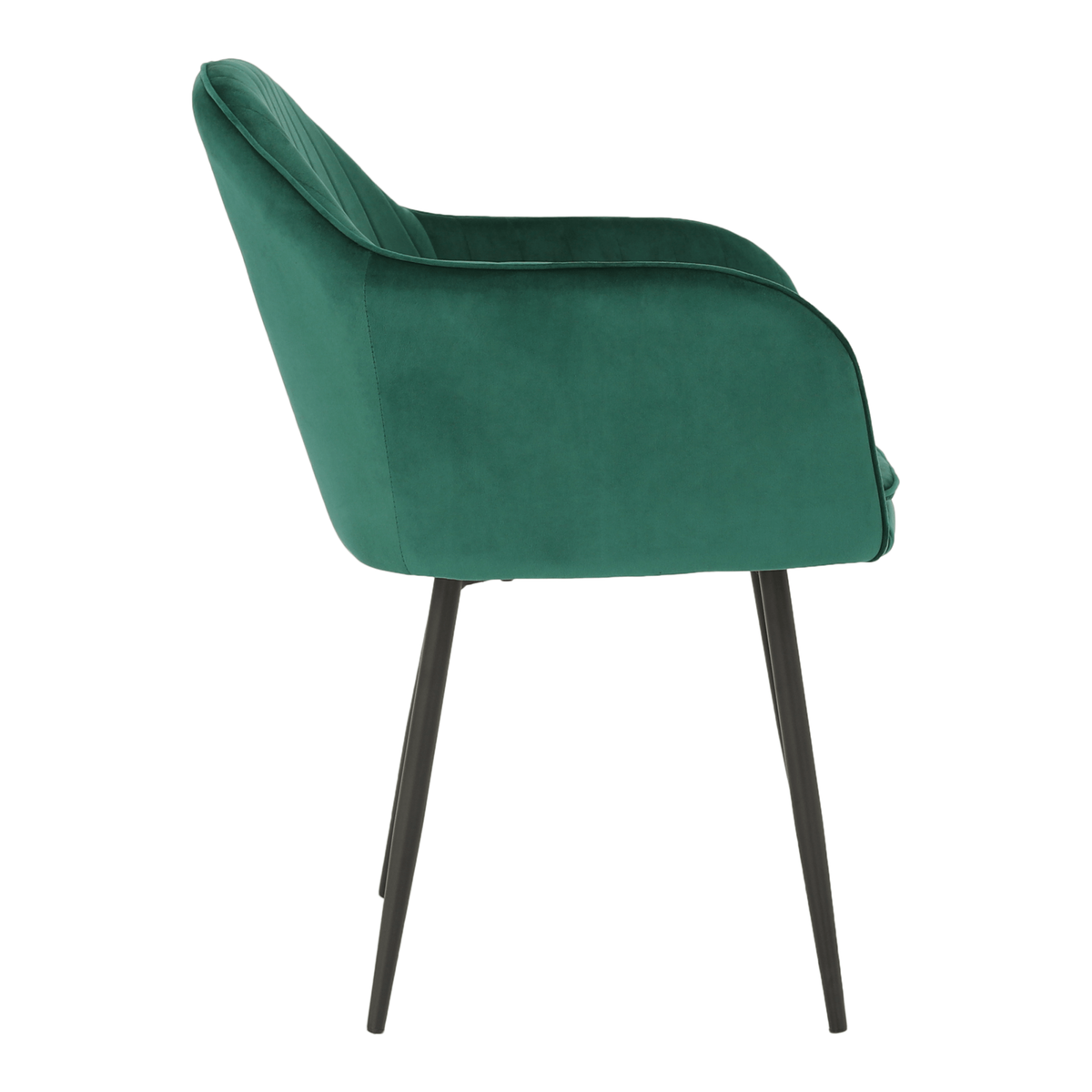 Fotoliu de design BASSANO, catifea Velvet smarald, catifea/metal, 56x55x82 cm Kondela