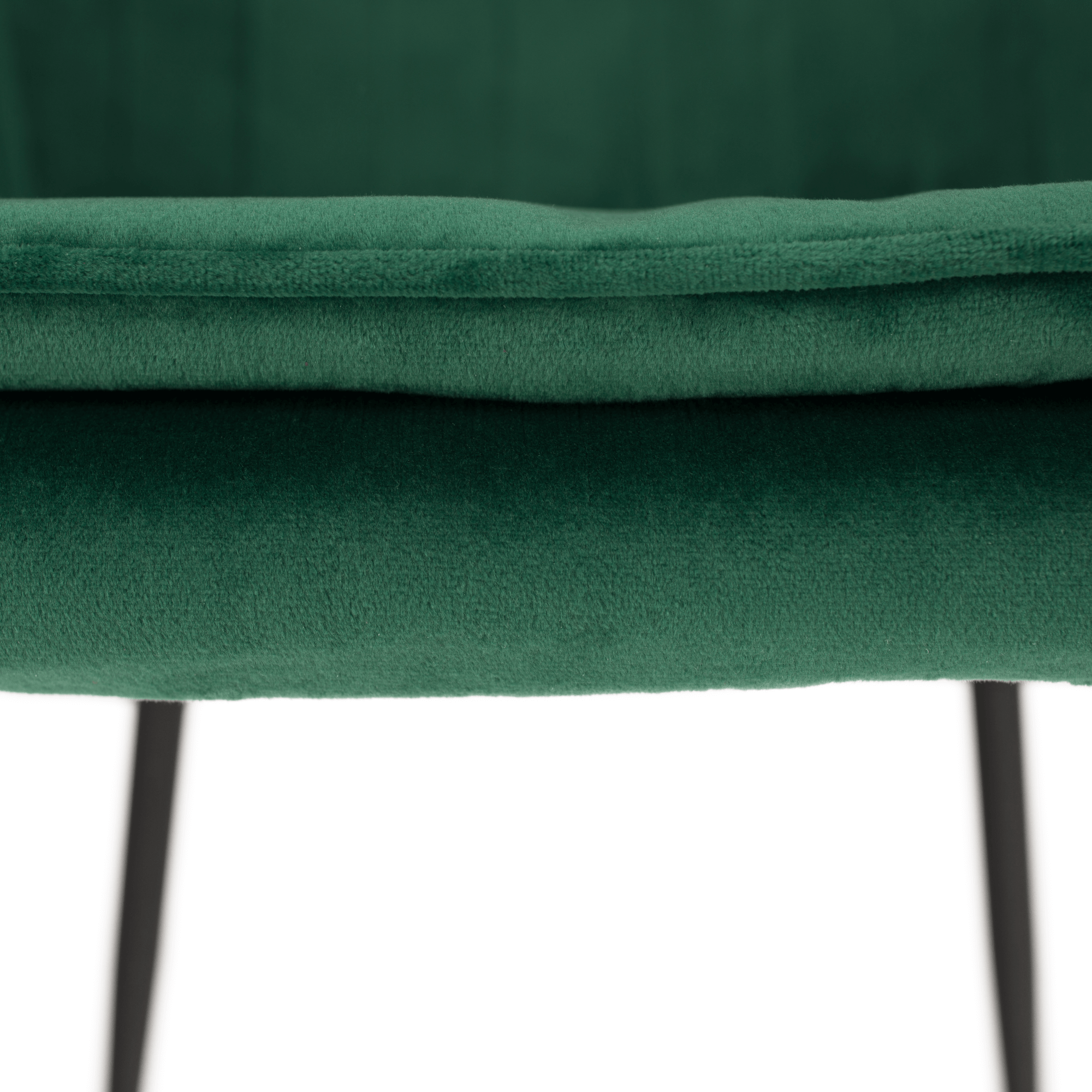 Fotoliu de design BASSANO, catifea Velvet smarald, catifea/metal, 56x55x82 cm Kondela
