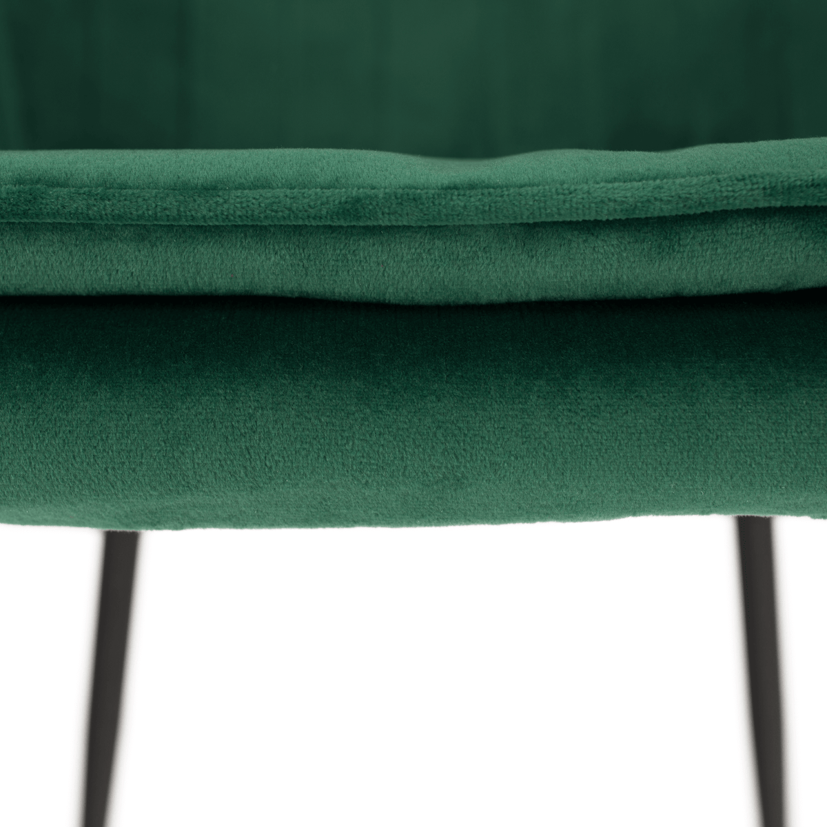 Fotoliu de design BASSANO, catifea Velvet smarald, catifea/metal, 56x55x82 cm Kondela