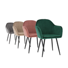 Fotoliu de design BASSANO, catifea Velvet roz maroniu, catifea/metal, 56x55x82 cm Kondela