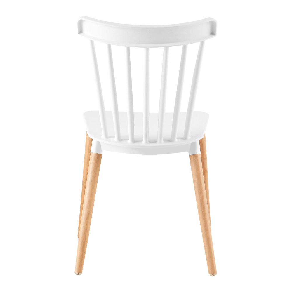 Scaun dining ROSAS, alb / fag, 54x44x83 cm Kondela
