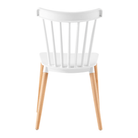 Scaun dining ROSAS, alb / fag, 54x44x83 cm Kondela