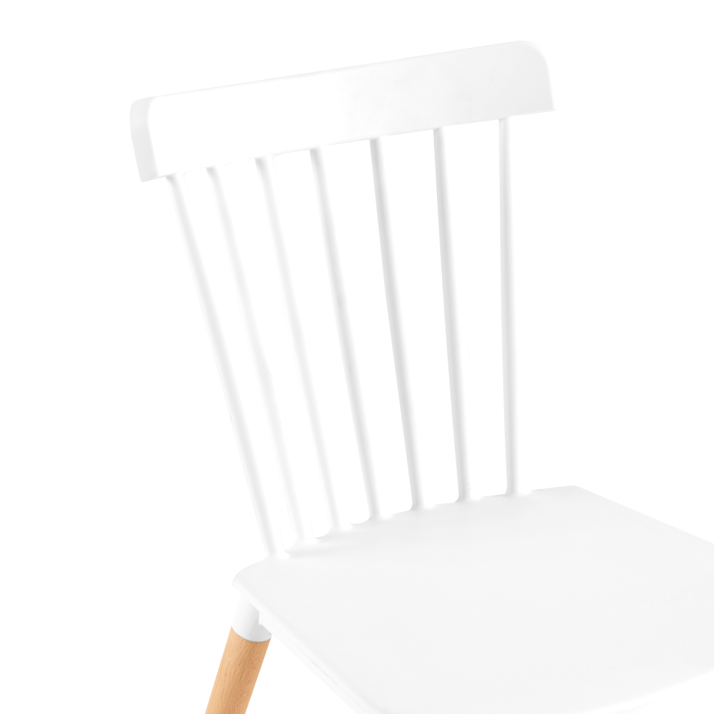 Scaun dining ROSAS, alb / fag, 54x44x83 cm Kondela