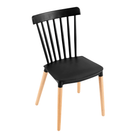 Scaun dining ROSAS, negru / fag, 54x44x83 cm Kondela