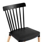 Scaun dining ROSAS, negru / fag, 54x44x83 cm Kondela