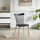 Scaun dining ROSAS, negru / fag, 54x44x83 cm Kondela